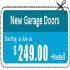 Get New Garage Door at $249 Only